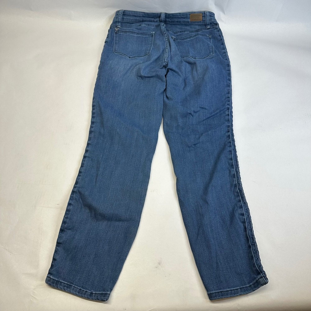 Judy Blue Relaxed Fit Braided Side Seam Jeans Medium Wash Denim Size 9/29